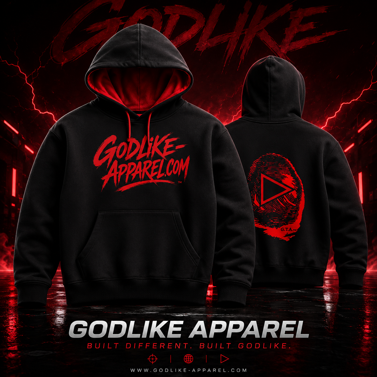 The GODLIKE-APPAREL Contrast Drawstring Hoodie