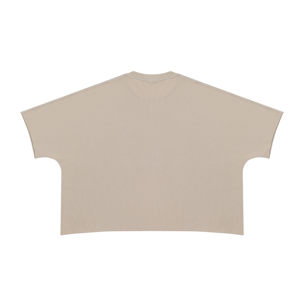 GodLike leopard print Unisex Heavyweight Boxy Raw Edge T-Shirt