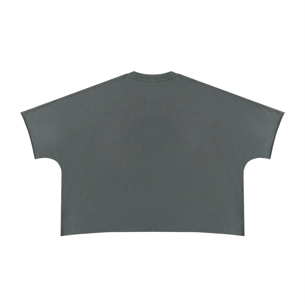 GodLike leopard print Unisex Heavyweight Boxy Raw Edge T-Shirt