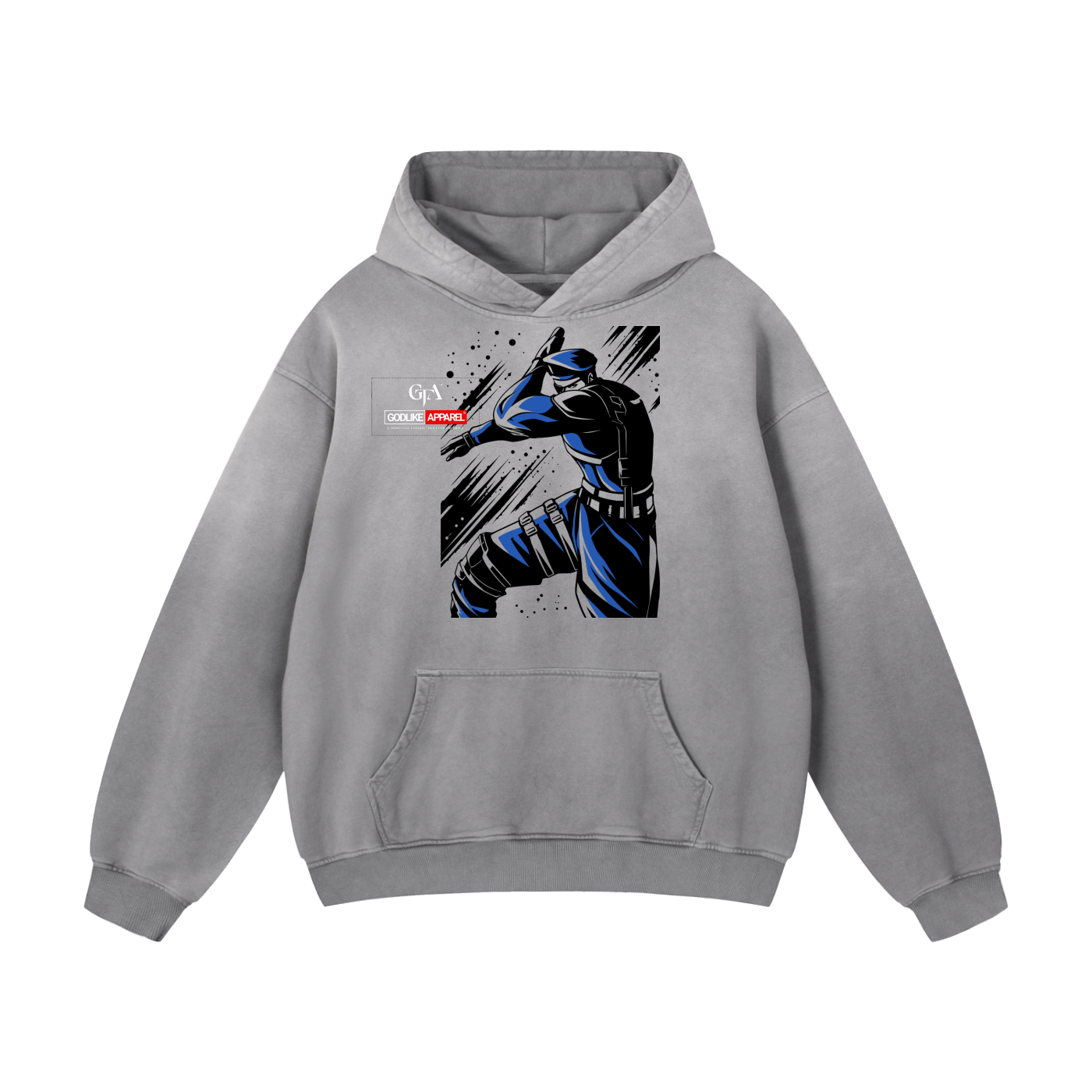 GTA X GLA GRAPHIC Heavyweight Sunfade Oversized Hoodie