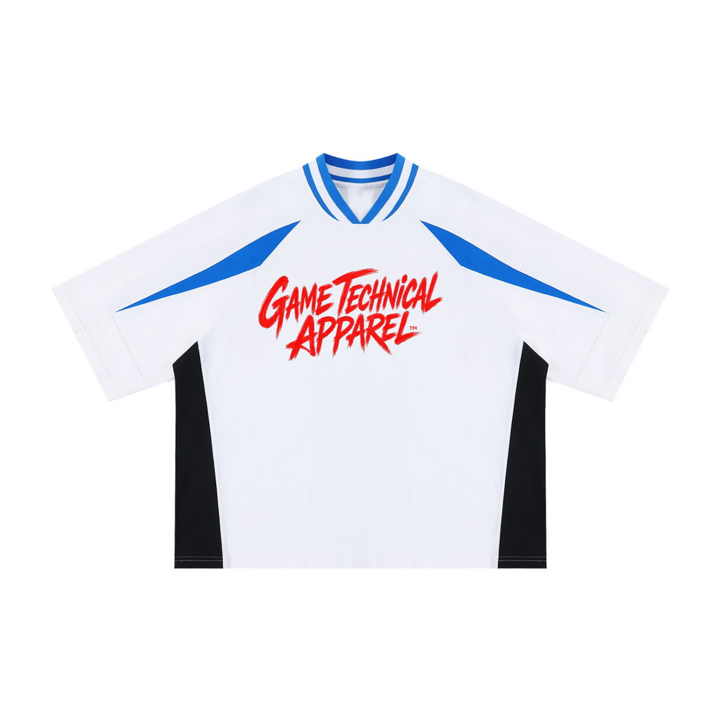 GTA Unisex Oversized Color Block V-Neck T-Shirt