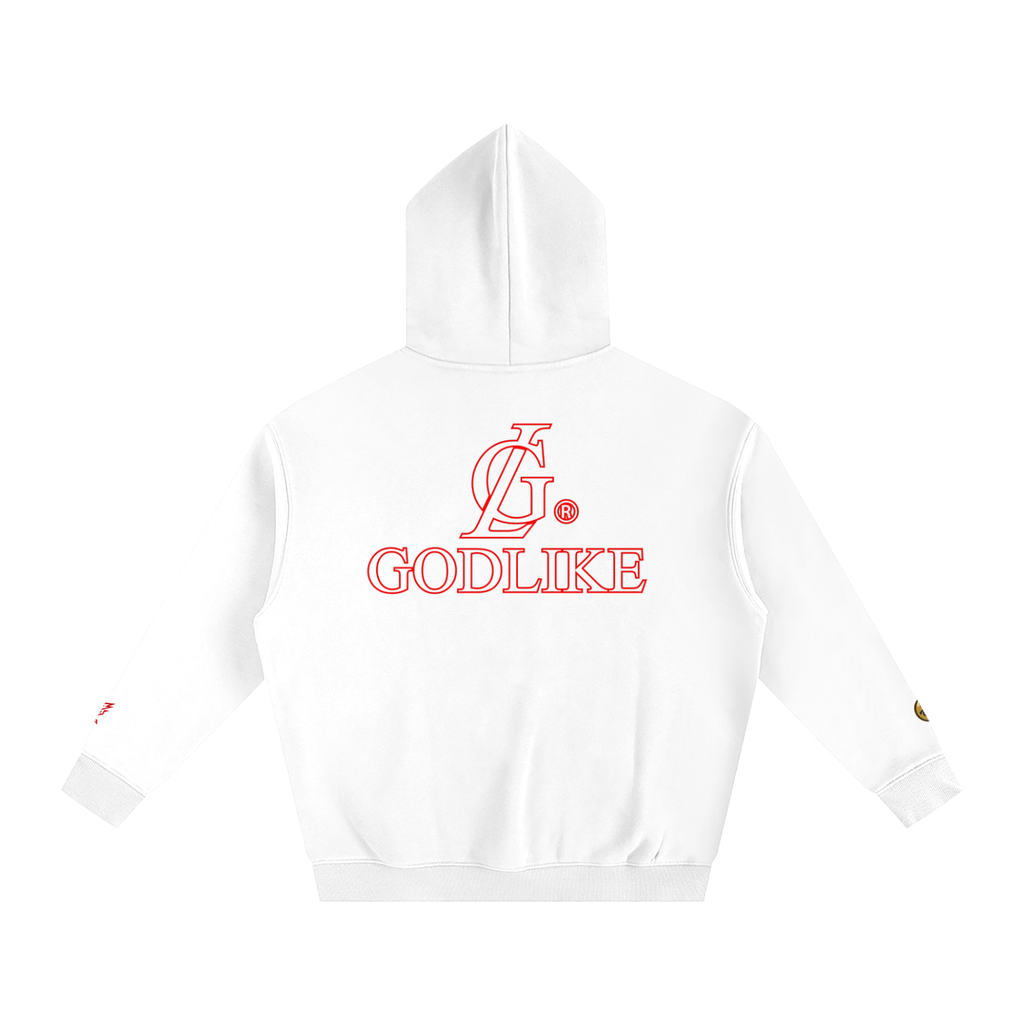 GLK New Script Logo – Shadow Authority Oversize Fleeced Hoodie