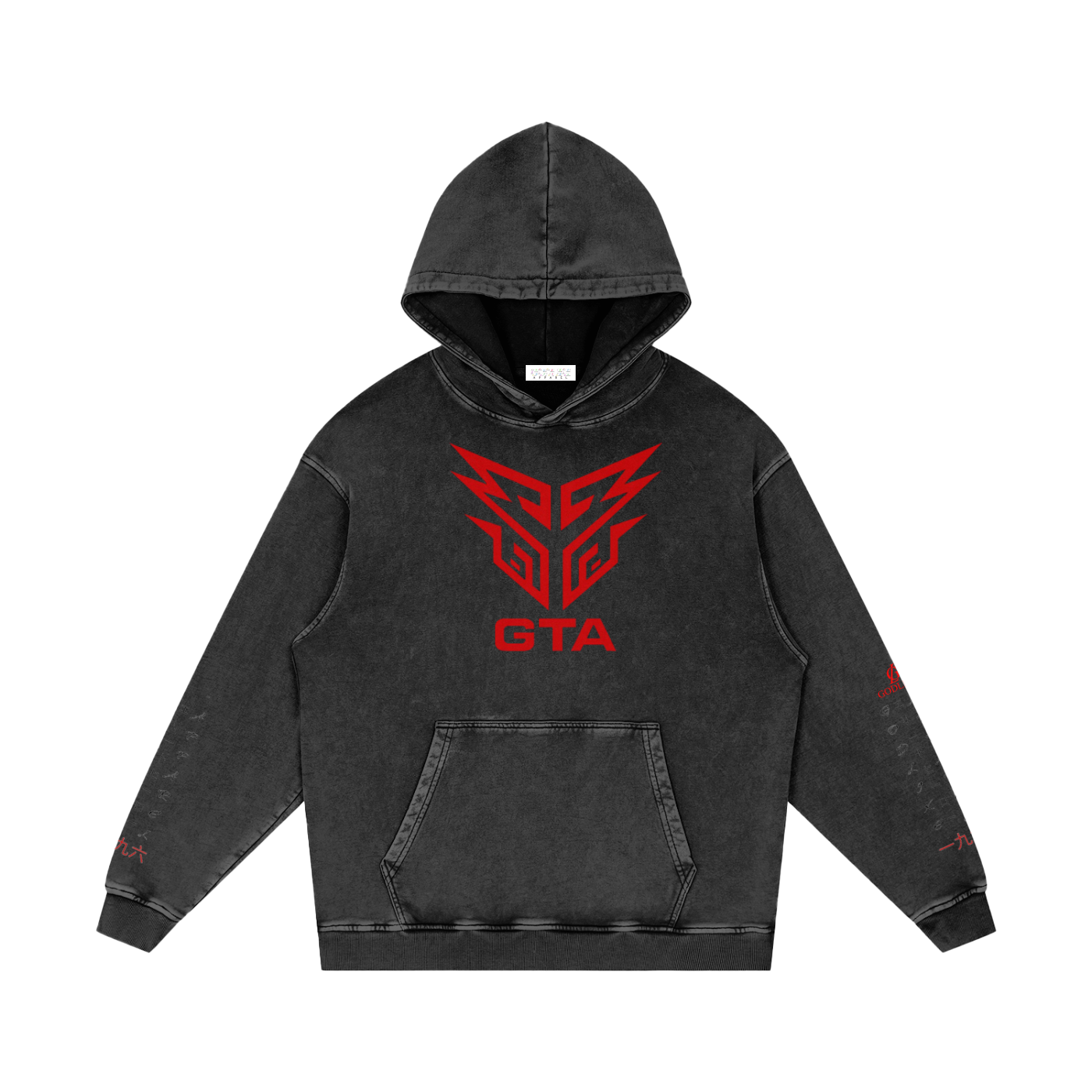 GTA AURA COMMAND – Snow-Washed Loose Hoodie
