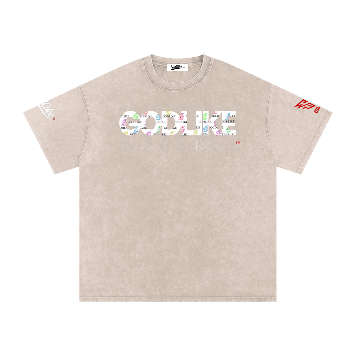 GLA Snow Washed Oversized Cotton T-Shirt