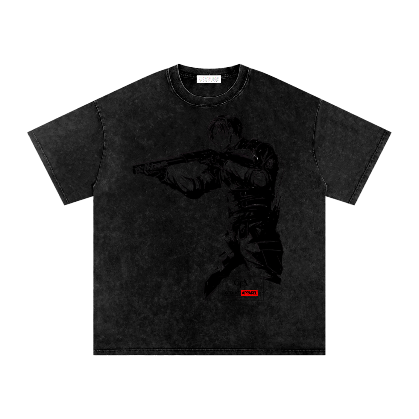 GODLIKE-APPAREL Snow Washed Oversized Tee – Beige Lightning Esports Fashion Edition