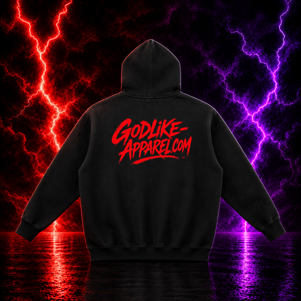 Godlike Apparel's Grapic Sunfade Fleeced Hoodie