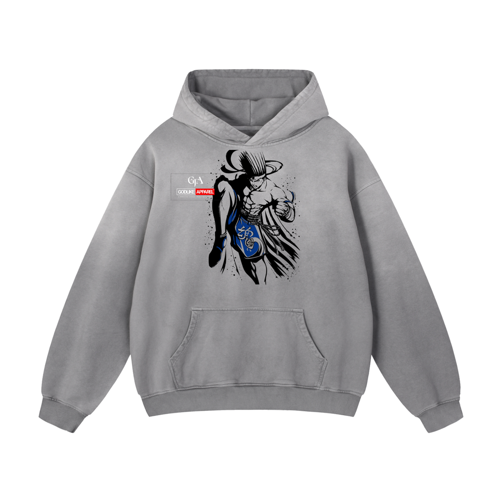 GTA X GLA GRAPHIC Heavyweight Sunfade Oversized Hoodie