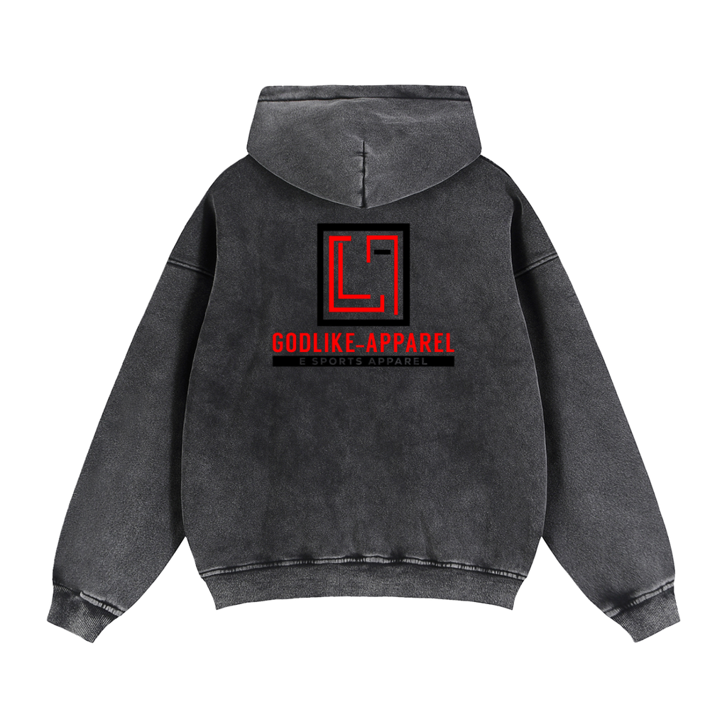 GLA Zip-Through Boxy Fleece Hoodie