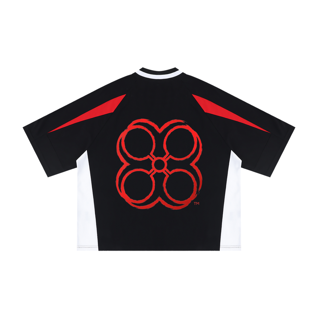 GTA Unisex Oversized Color Block V-Neck T-Shirt
