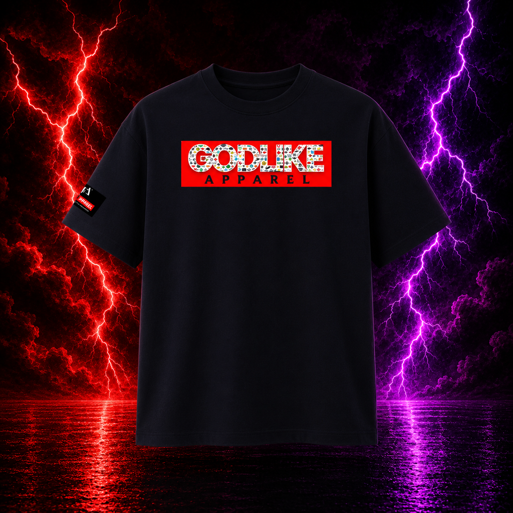 Godlike Oversized Cotton T-Shirt - Premium Esports Fashion Edition