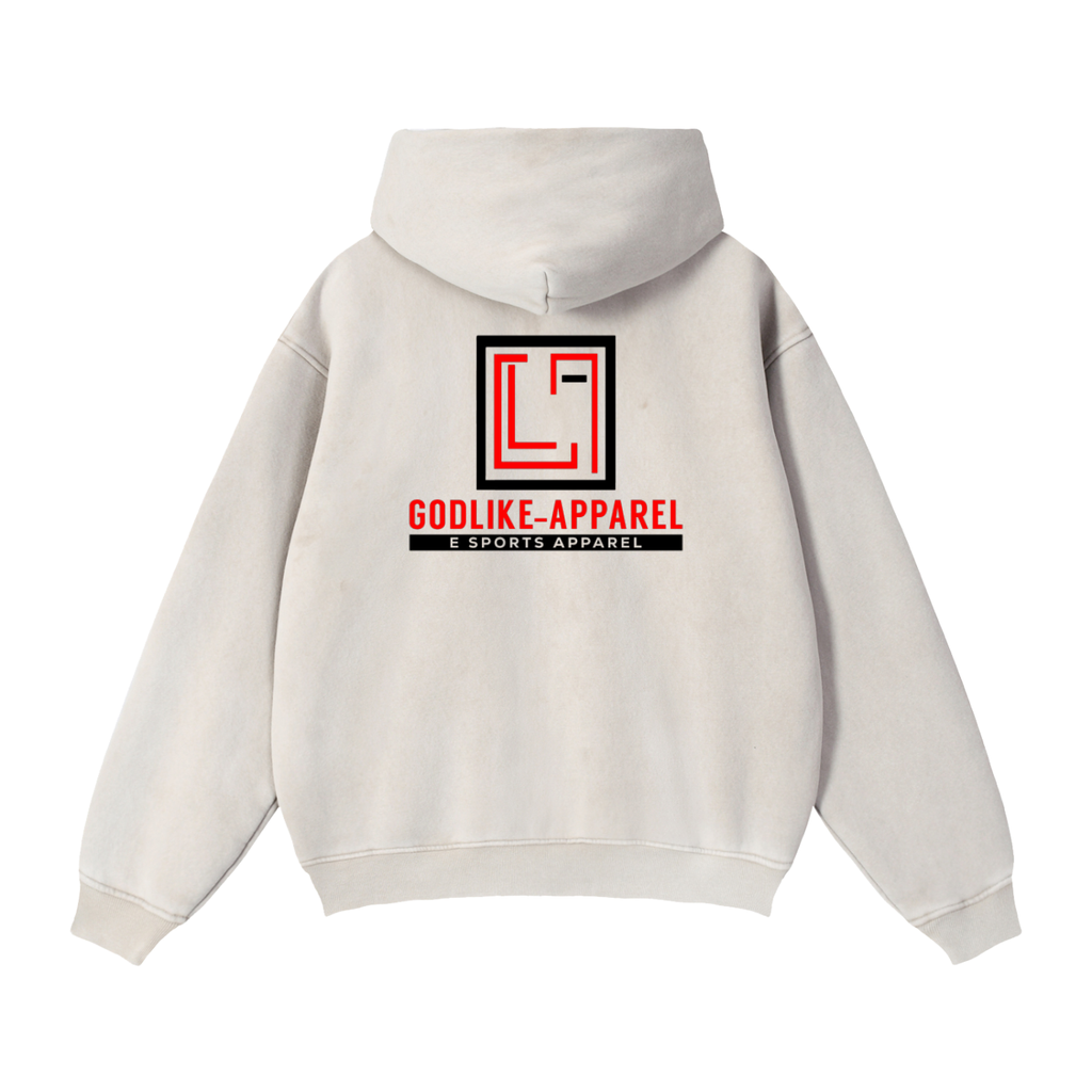 GLA Zip-Through Boxy Fleece Hoodie