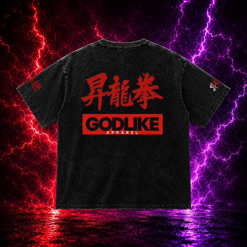GODLIKE APPAREL Snow Washed Oversized Cotton T-Shirt