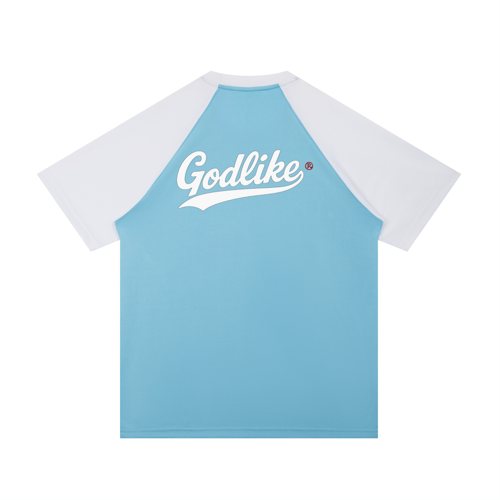 Contrast Raglan Sleeve Mesh T-Shirt – Dragon Flow