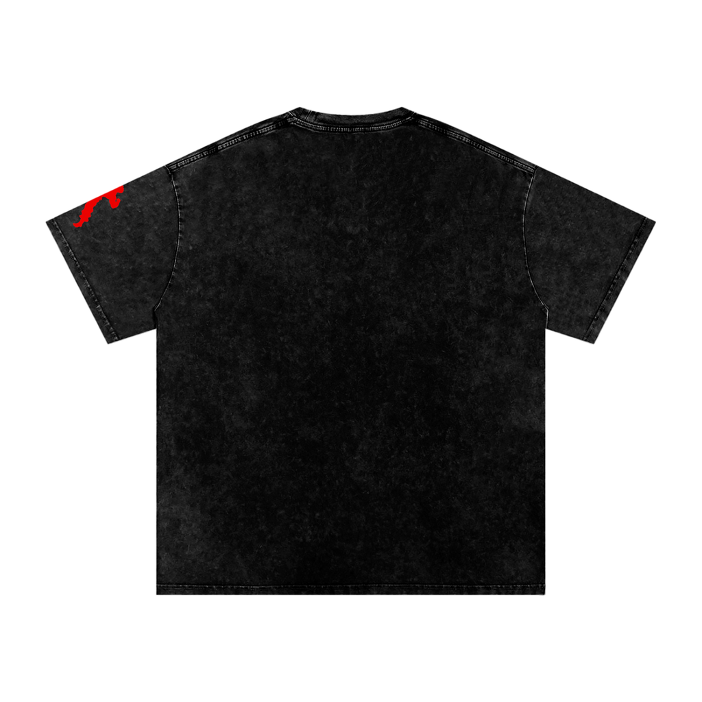 SRK Snow Washed Oversized Cotton T-Shirt