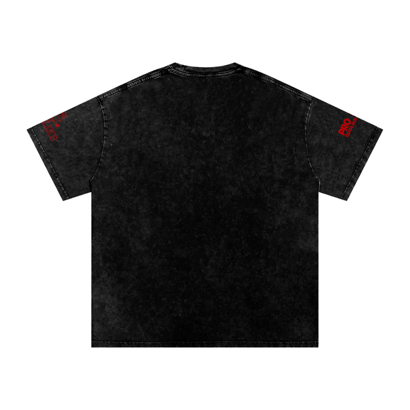 GLK New Script Logo – Shadow Authority Snow Washed Oversized Cotton T-Shirt