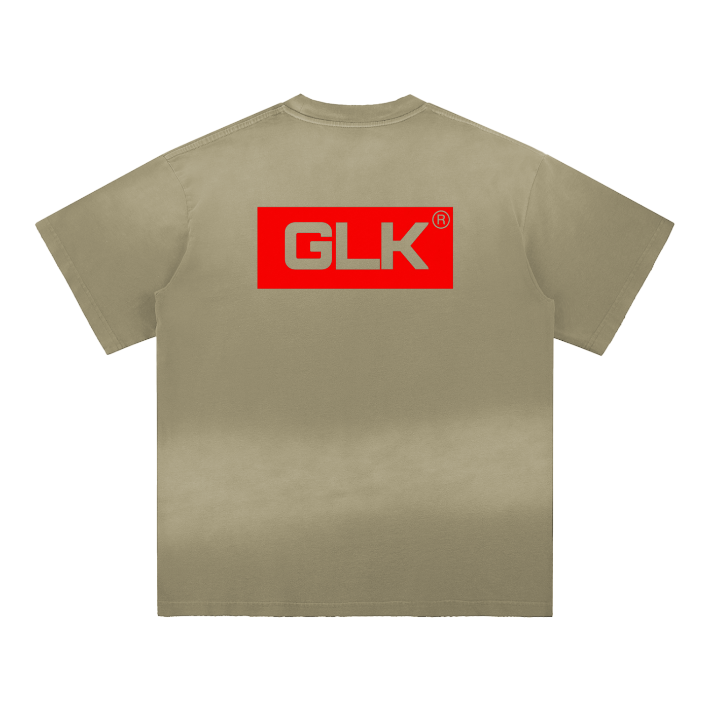 GLA Print Sun Fade Hand-Frayed Cotton T-Shirt