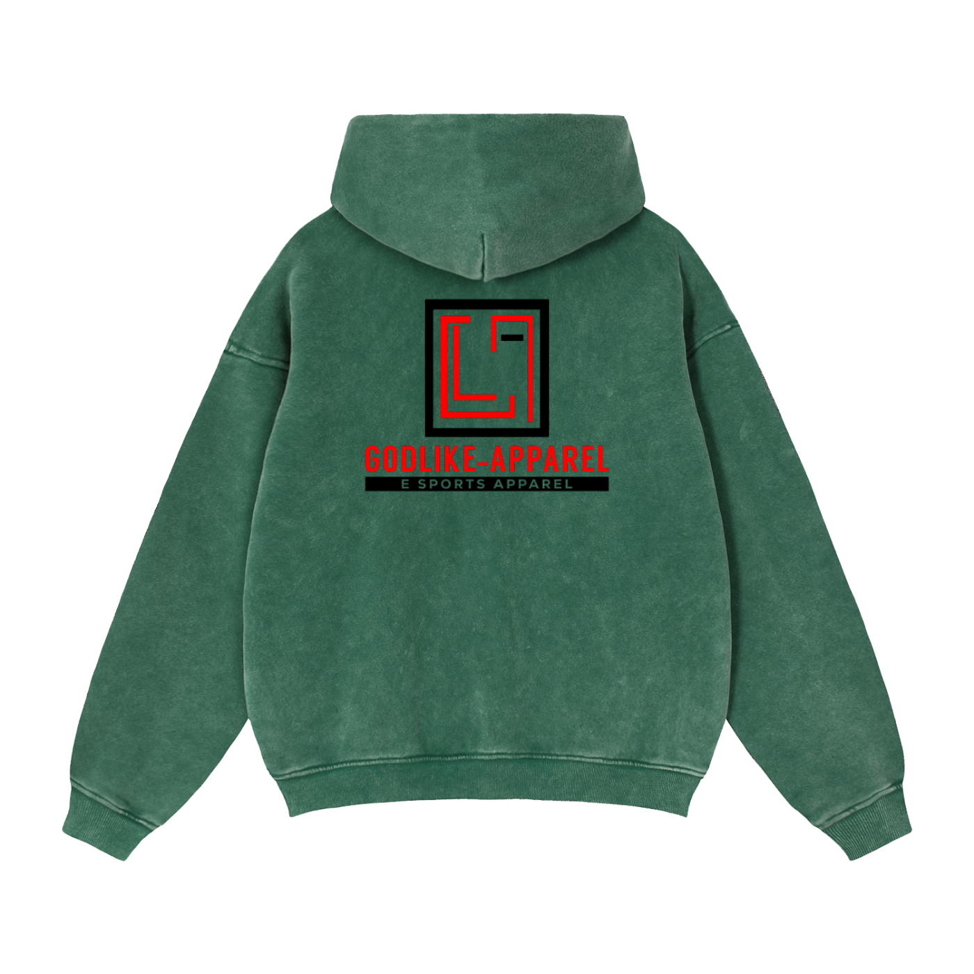 GLK KANJI Zip-Through Boxy Fleece Hoodie