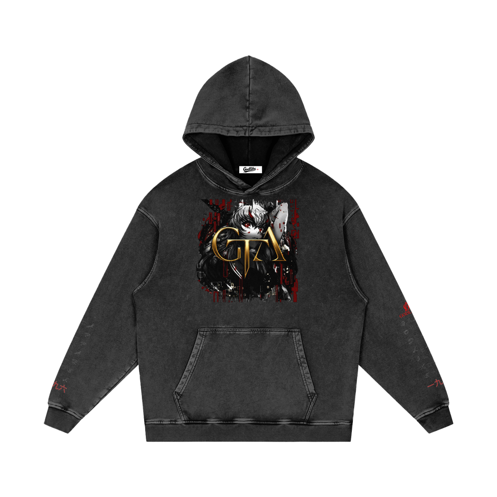 GTA AURA COMMAND – Snow-Washed Loose Hoodie