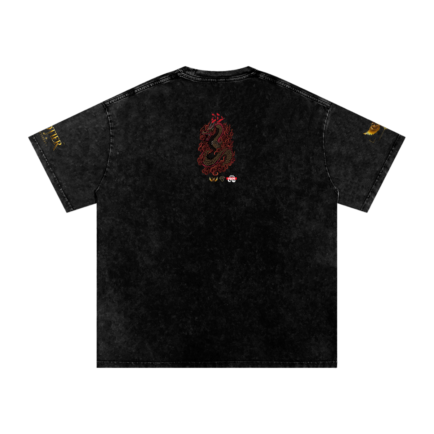 GTA X GLA GRAPHIC Snow Washed Oversized Cotton T-Shirt