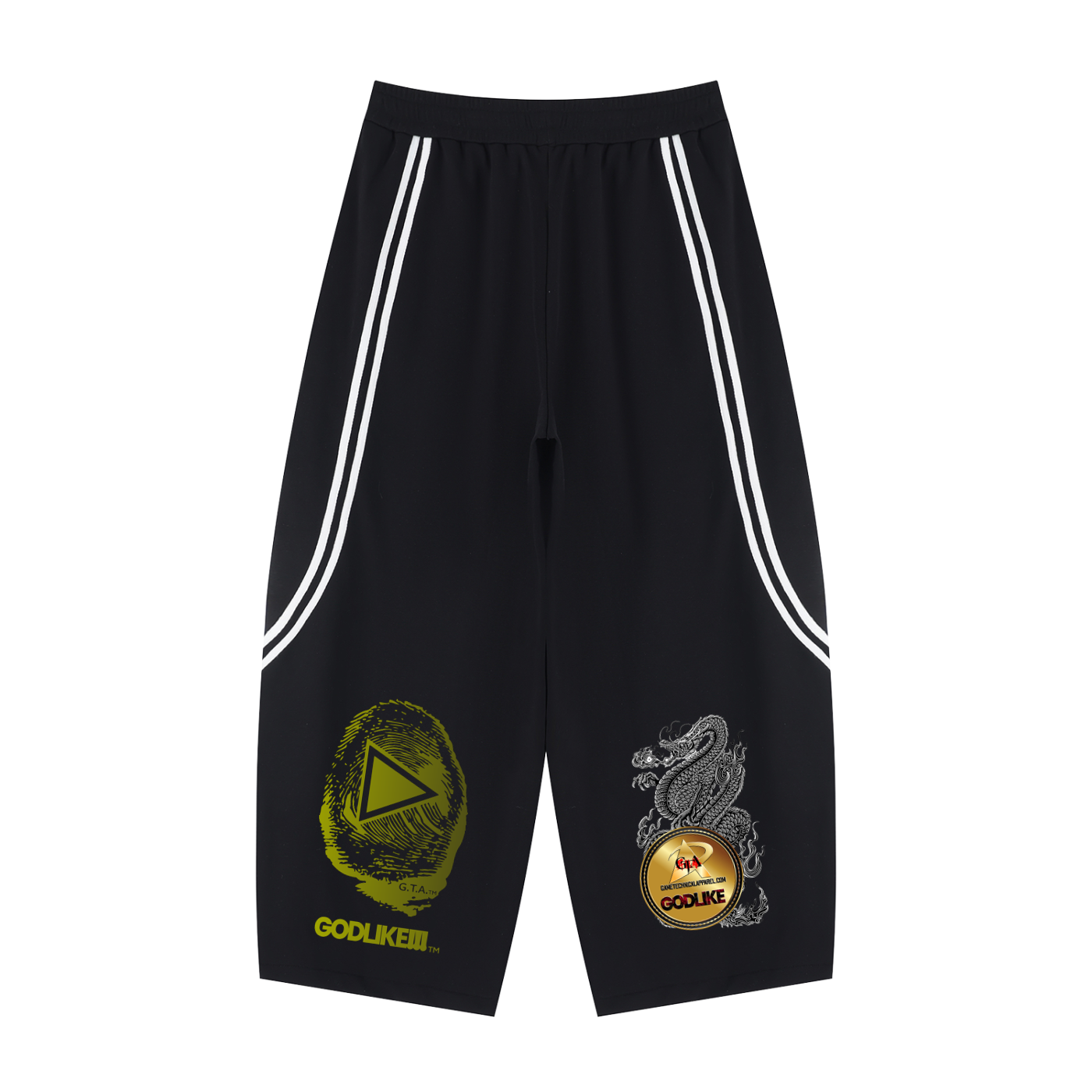 Unisex Wide Leg Piping Sweatpants