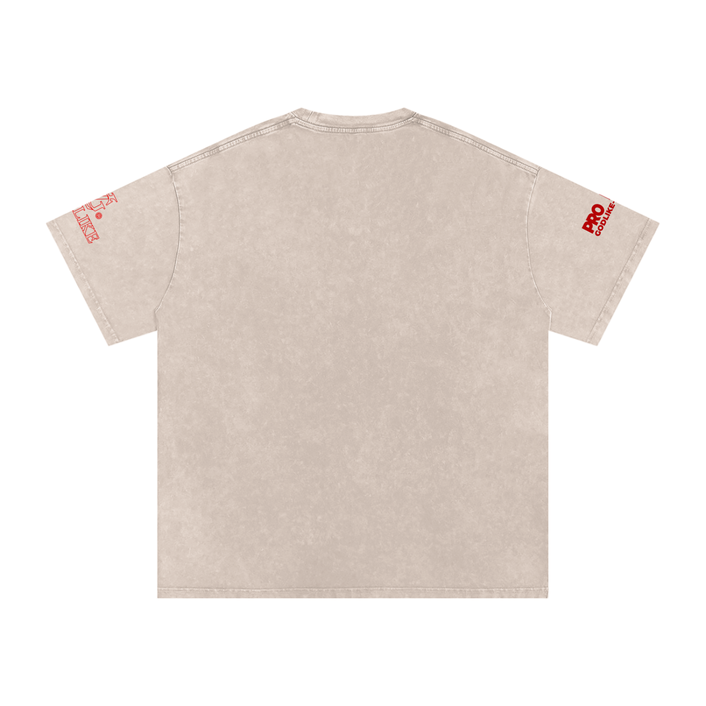 GLK New Script Logo – Shadow Authority Snow Washed Oversized Cotton T-Shirt
