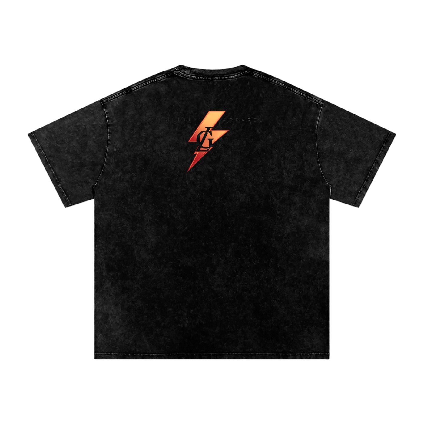 GODLIKE-APPAREL Snow Washed Oversized Tee – Beige Lightning Esports Fashion Edition