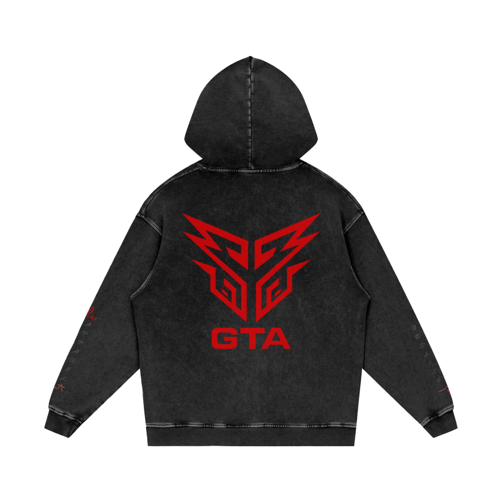 GTA AURA COMMAND – Snow-Washed Loose Hoodie