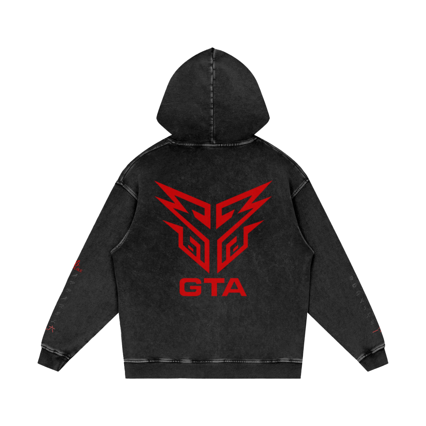 GTA AURA COMMAND – Snow-Washed Loose Hoodie