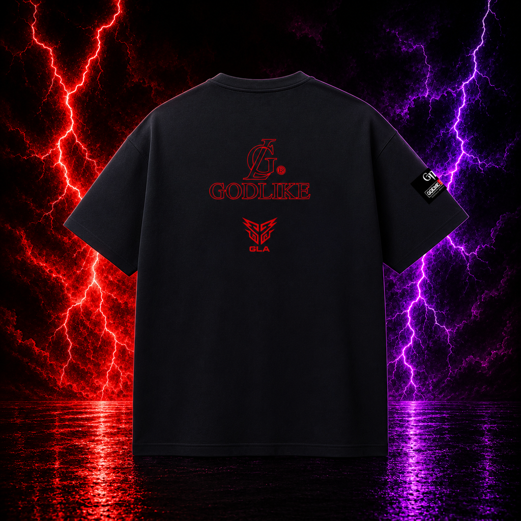 Godlike Oversized Cotton T-Shirt - Premium Esports Fashion Edition