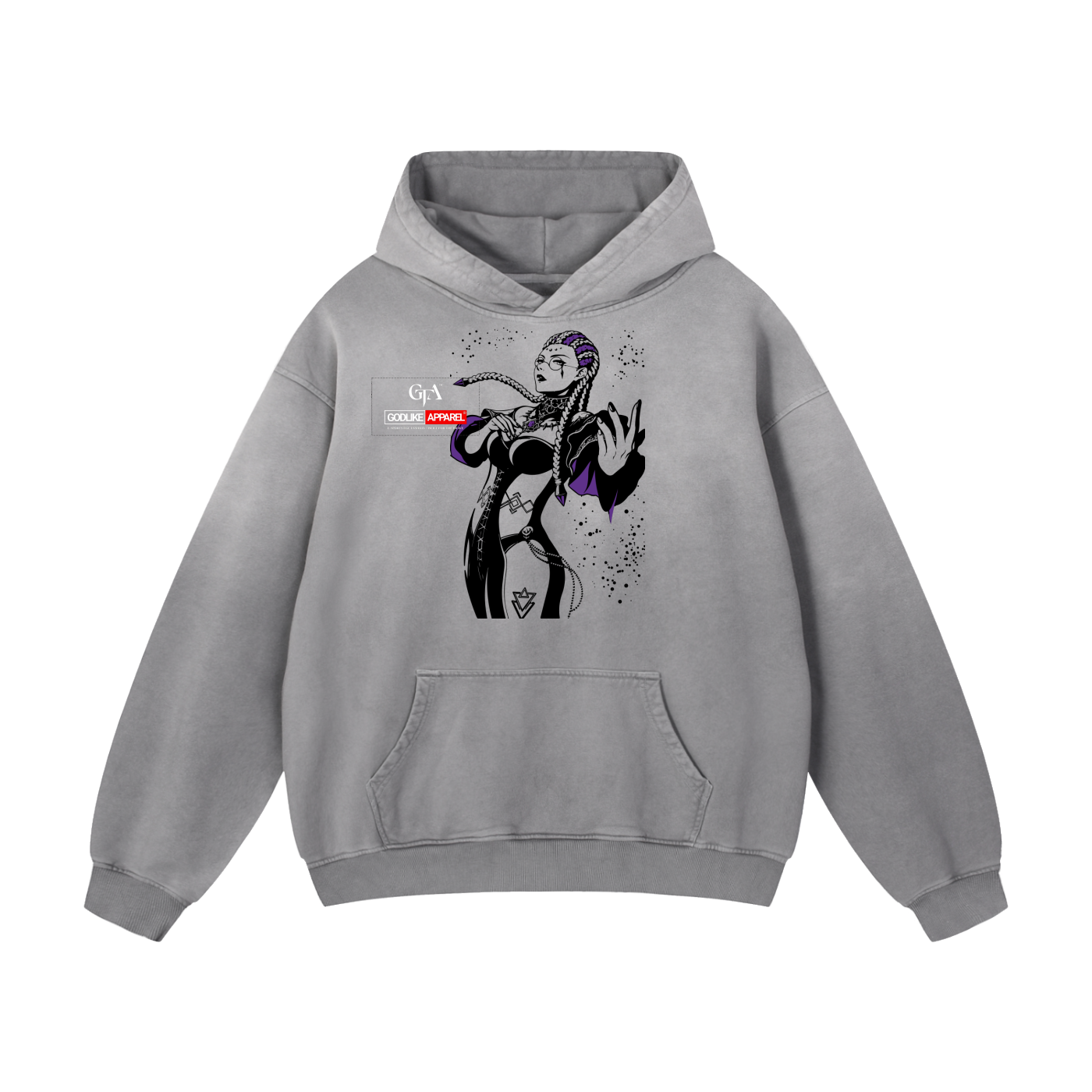 GTA X GLA GRAPHIC Heavyweight Sunfade Oversized Hoodie