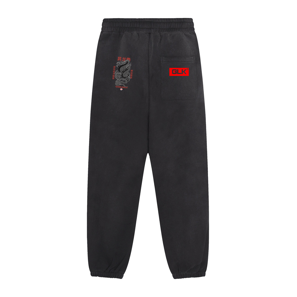 GLA X GTA X SRK Sun Fade Contrast Tape Fleece Jogged Sweatpants