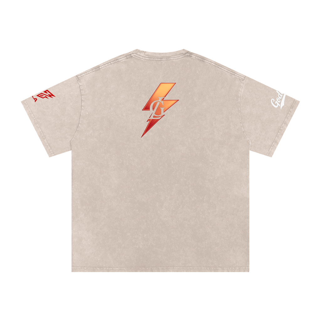GLA Snow Washed Oversized Cotton T-Shirt