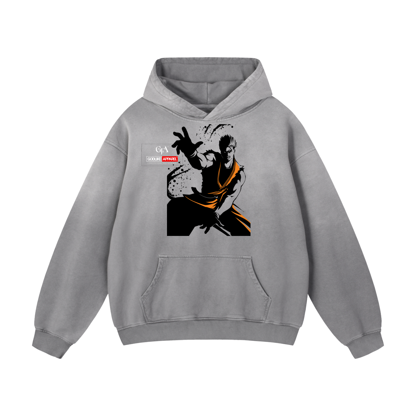 GTA X GLA GRAPHIC Heavyweight Sunfade Oversized Hoodie