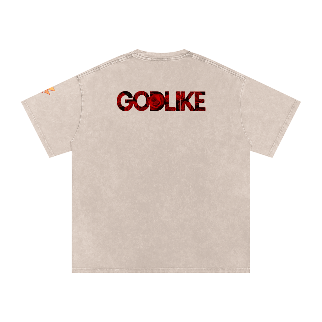GLA X GTA X SRK Snow Washed Oversized Cotton T-Shirt