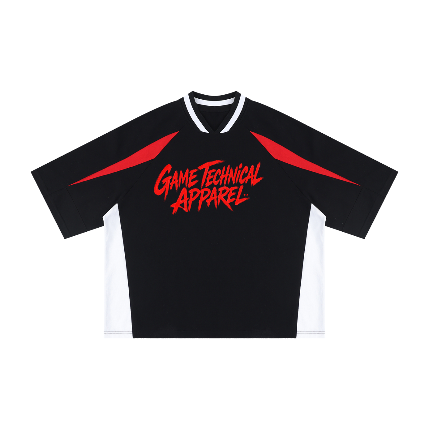 GTA Unisex Oversized Color Block V-Neck T-Shirt