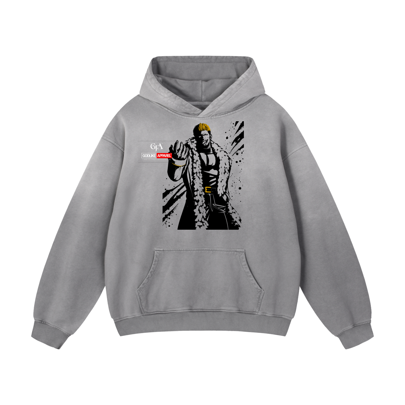 GTA X GLA GRAPHIC Heavyweight Sunfade Oversized Hoodie