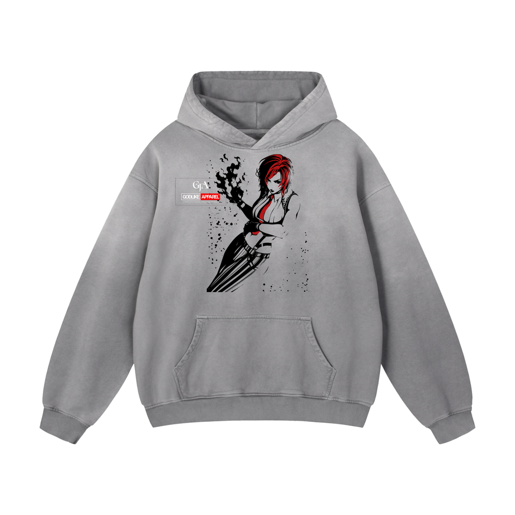 GTA X GLA GRAPHIC Heavyweight Sunfade Oversized Hoodie