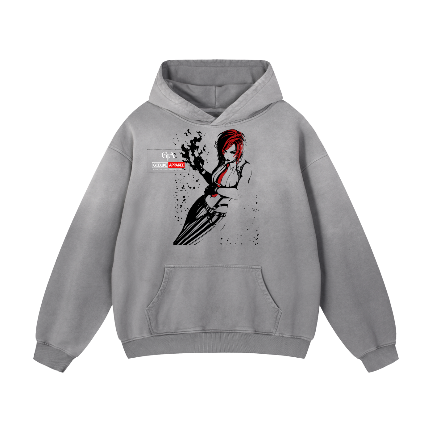 GTA X GLA GRAPHIC Heavyweight Sunfade Oversized Hoodie