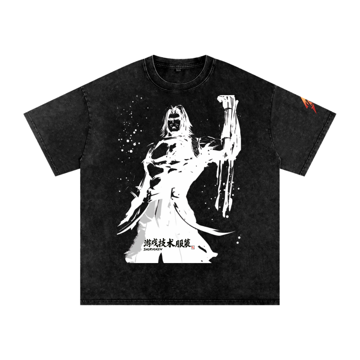 GLA X GTA X SRK Snow Washed Oversized Cotton T-Shirt