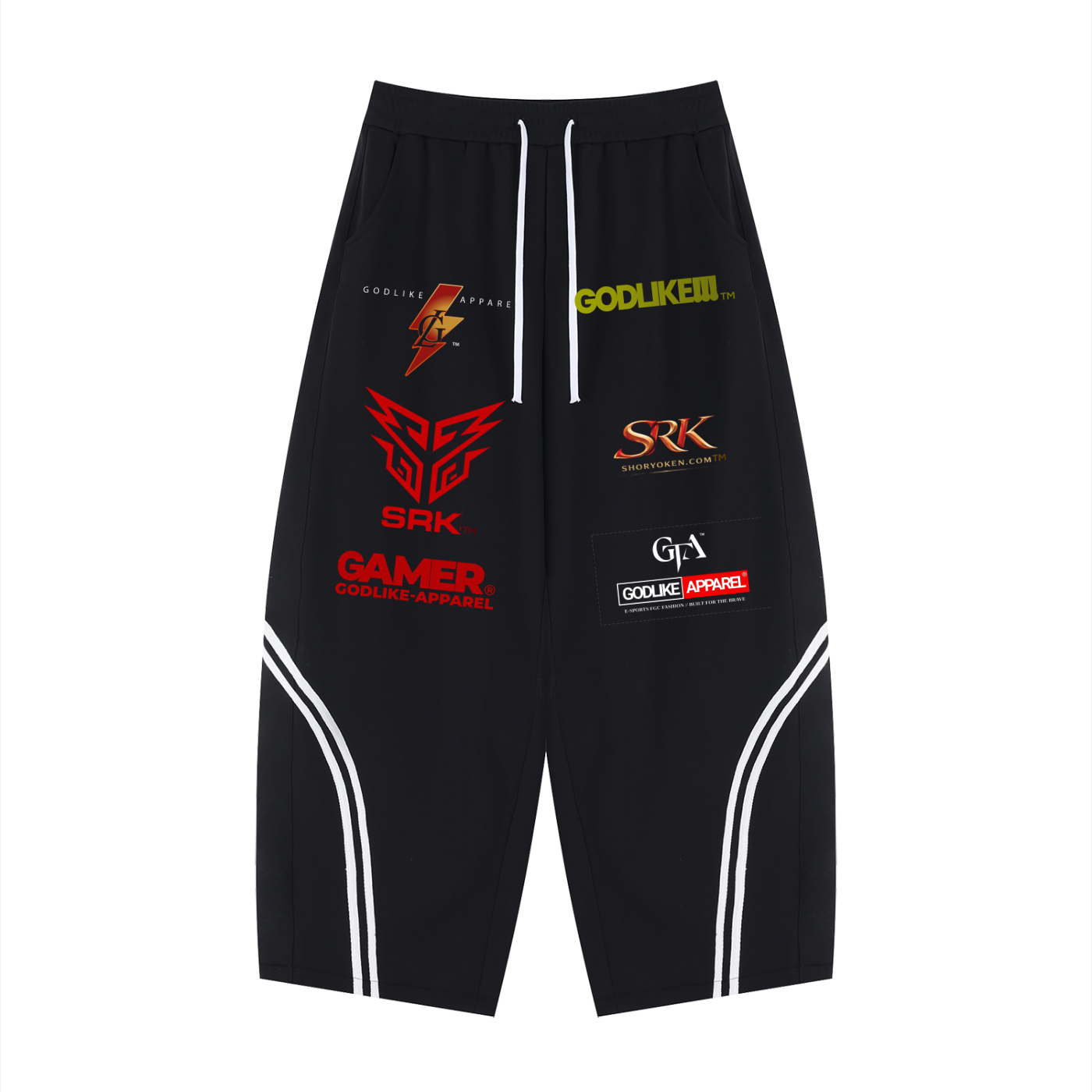 Unisex Wide Leg Piping Sweatpants