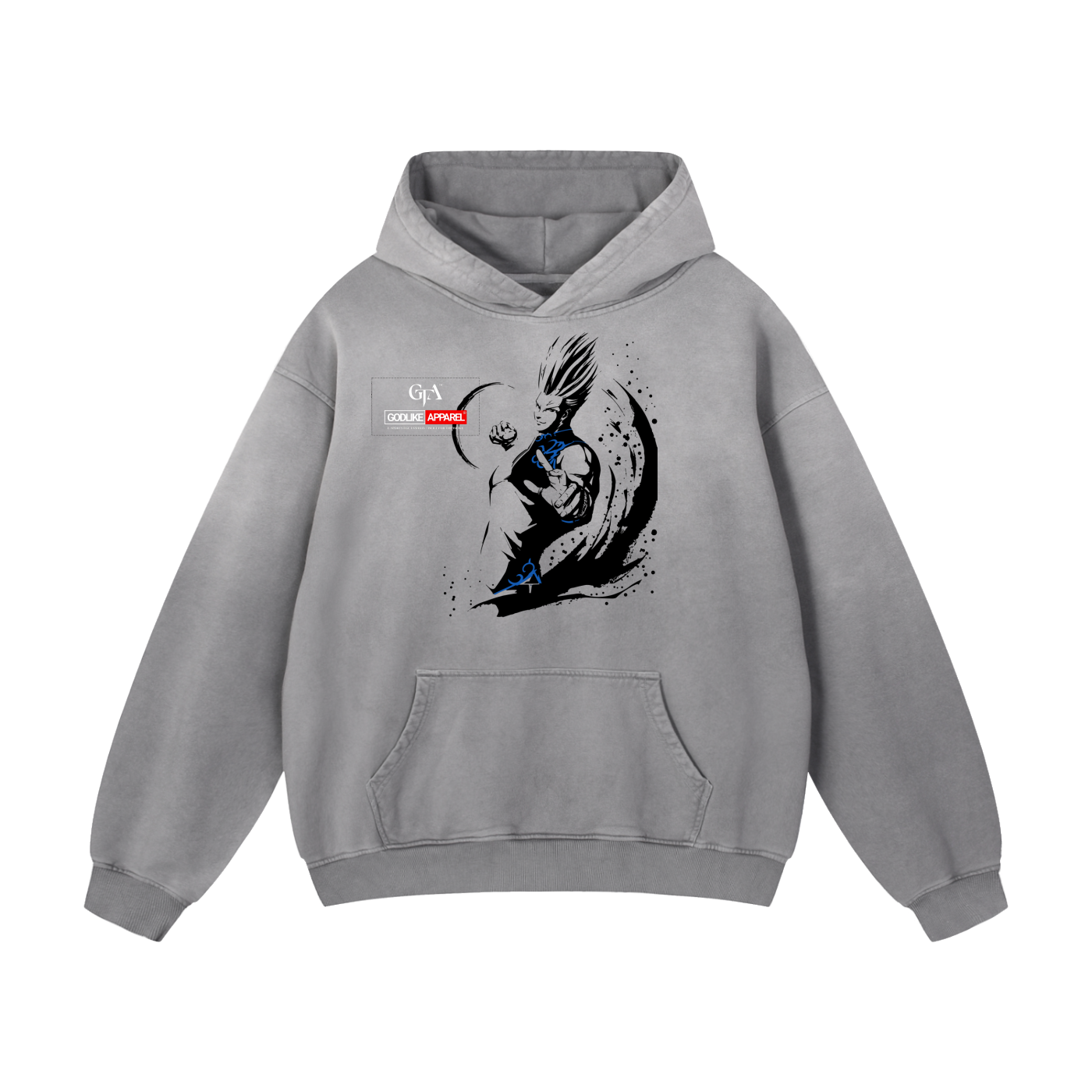 GTA X GLA GRAPHIC Heavyweight Sunfade Oversized Hoodie