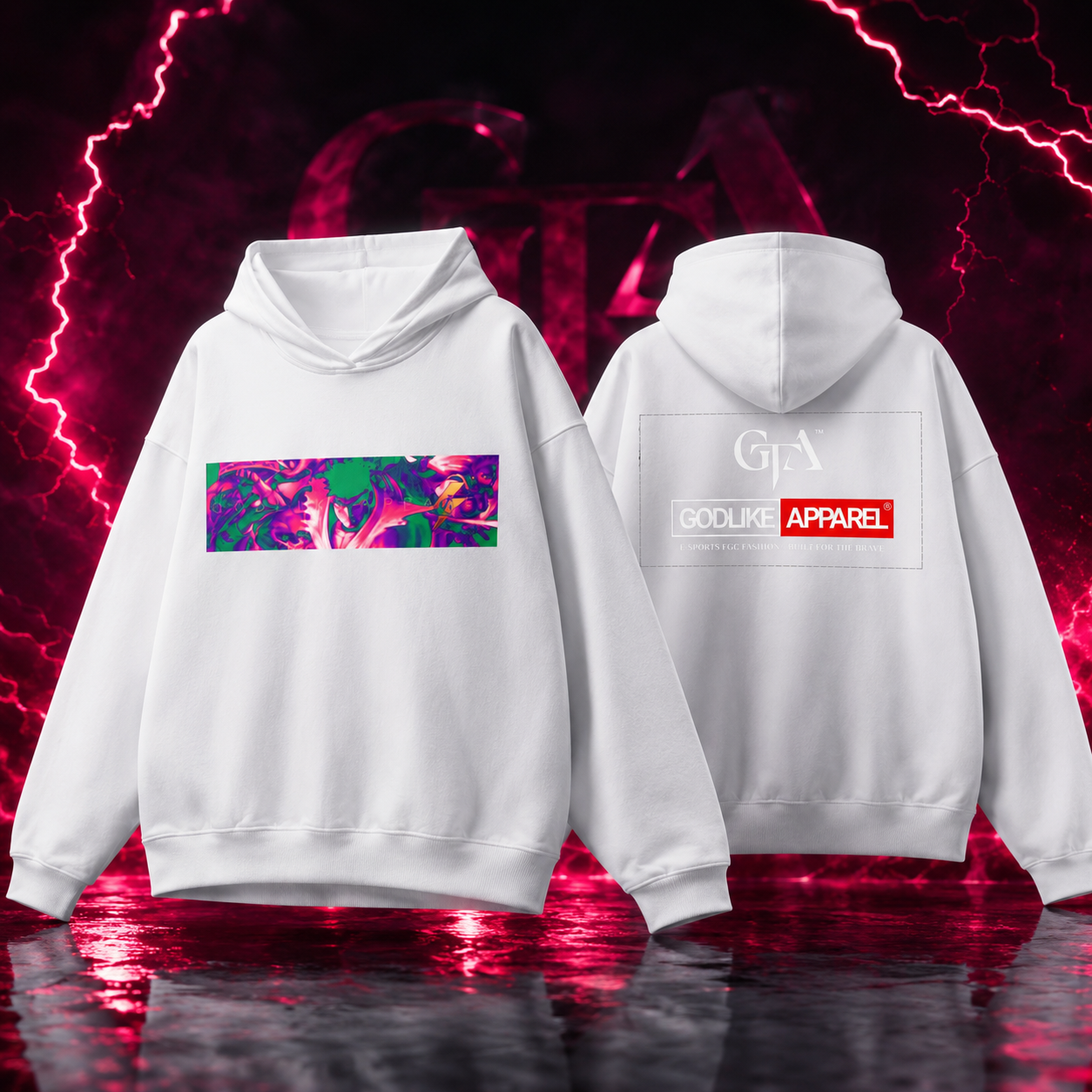 WHITEOUT SIGNAL – Heavyweight Hidden Pocket Fleece Hoodie