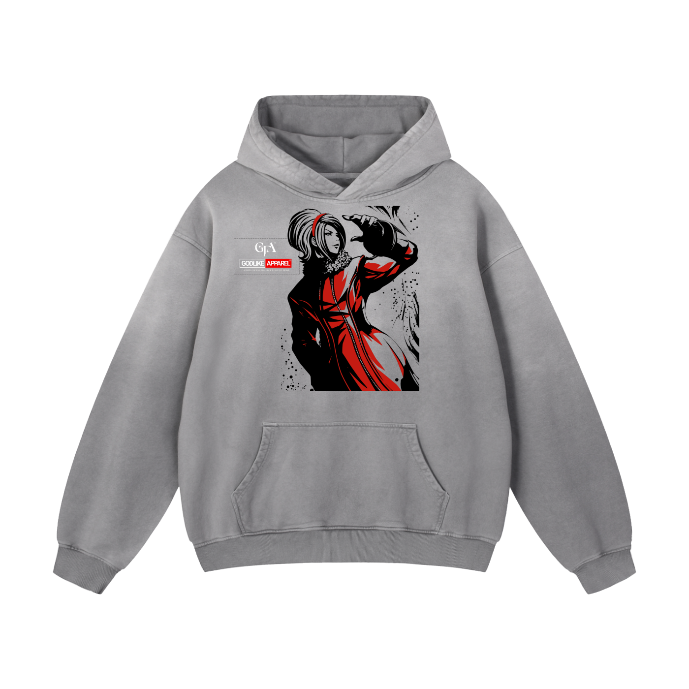 GTA X GLA GRAPHIC Heavyweight Sunfade Oversized Hoodie